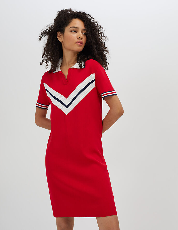 Sportliches Kleid in Rot I.Code-3