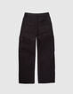 Zwarte BATTLE-broek denim meisjes-3 Zwarte BATTLE-broek denim meisjes-3