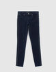 Women’s navy sculpt-up 7/8 slim jeans with eyelets-1