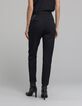 Pantalon cigarette noir cha&icirc;ne amovible Femme-3