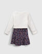 Girls’ 2-in-1 star and heart print dress with sweatshirt-4