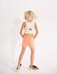 Short vaquero albaricoque con desgastes ni&ntilde;a-6