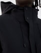 Parka noire mate WATERPROOF BREATHABLE Homme-4