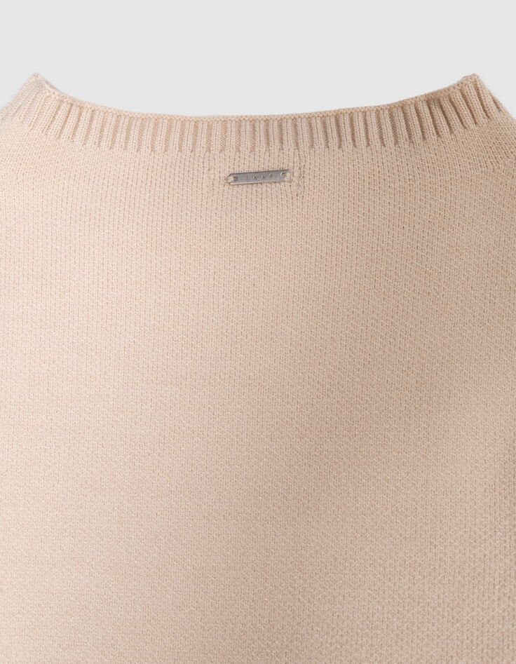 Beige tricot spencer meisjes-6 Beige tricot spencer meisjes-6