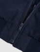 Navy two-ply hooded bomber for boy-9