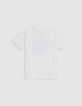 White Good Vibes Print T-shirt for Boys-3