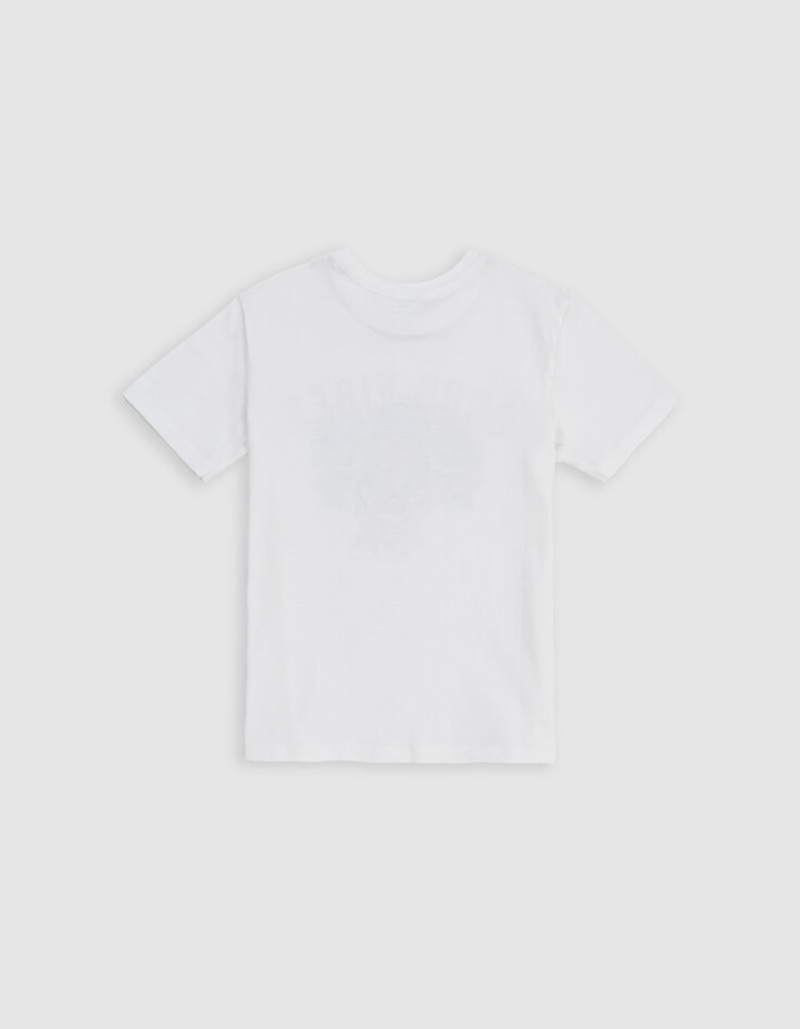 White Good Vibes Print T-shirt for Boys-3
