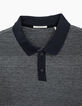 Men's Jacquard polo shirt-3