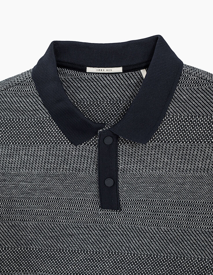 Men's Jacquard polo shirt-3 Men's Jacquard polo shirt-3