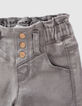 Graue Jeans mit Gummizug für Babymädchen-2