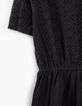Girls&rsquo; black lace top dress with white collar-4