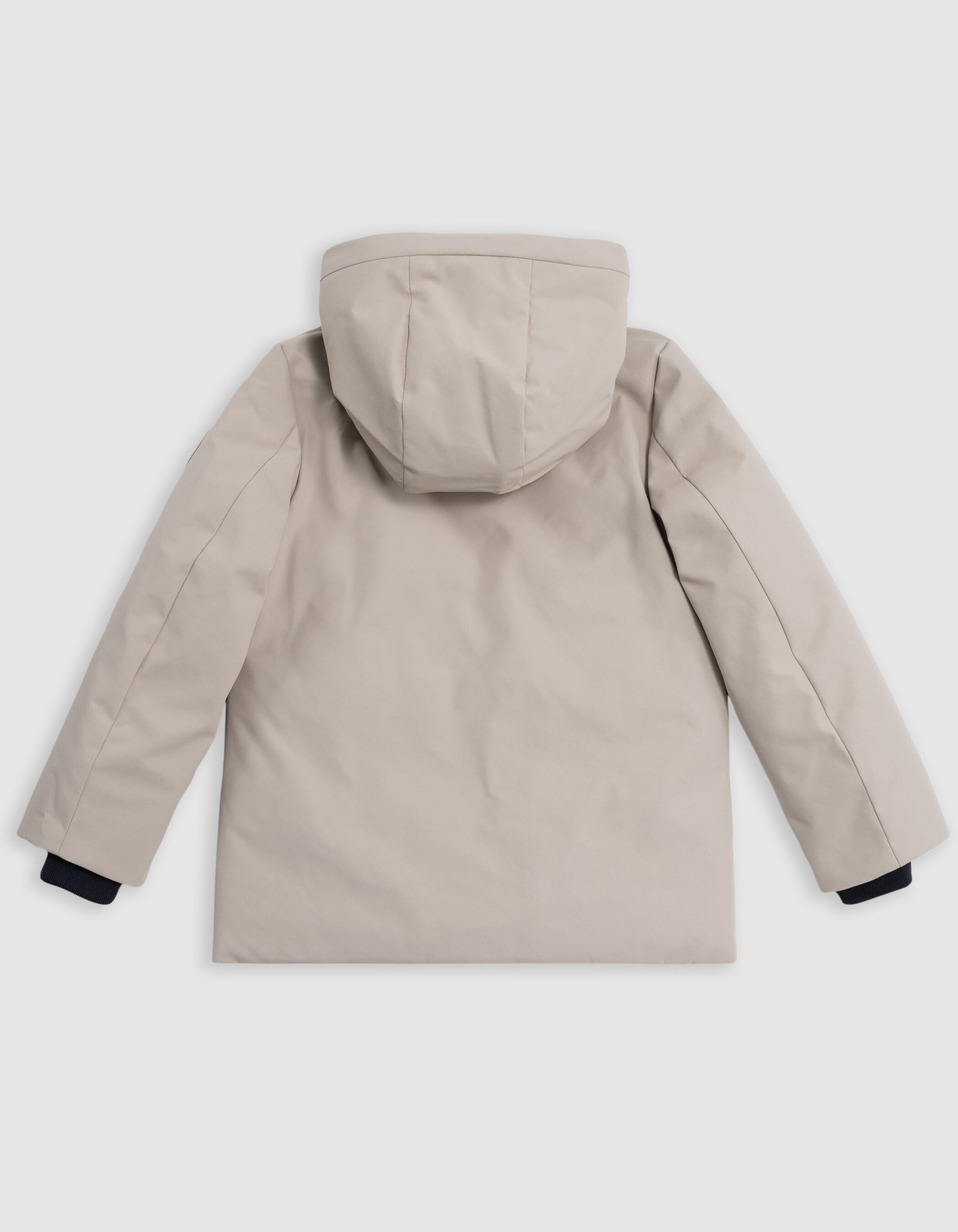 Parka beige recyclée fermeture aimantée garçon