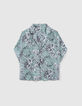 Chemise loose recyclé imprimé floral vintage femme-5