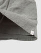 Kaki short jacquardstof en ladderajour meisjes-5