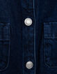 Blue waterless denim sack dress with patch pockets-6