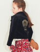 Girls' velvet jacket-1