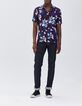 Men’s burgundy XL flower print REGULAR shirt-6