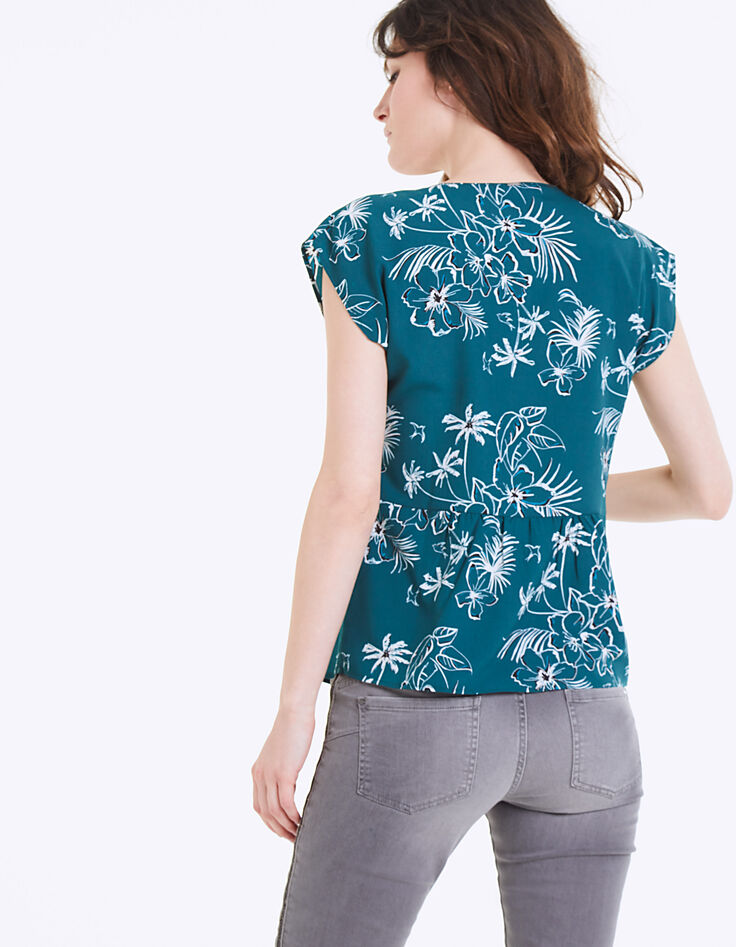 Top en crêpe imprimé palm jungle femme-3