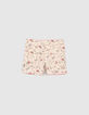 Baby boys' red and rock print reversible Bermuda shorts-3