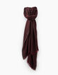 Men’s burgundy wool twill scarf-1