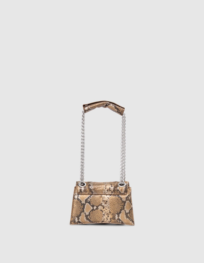 THE 1. SEASONALS Women's gold python quilted leather S bag - IKKS