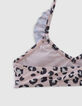 Maillot de bain 2 pièces rose imprimé léopard fille-7