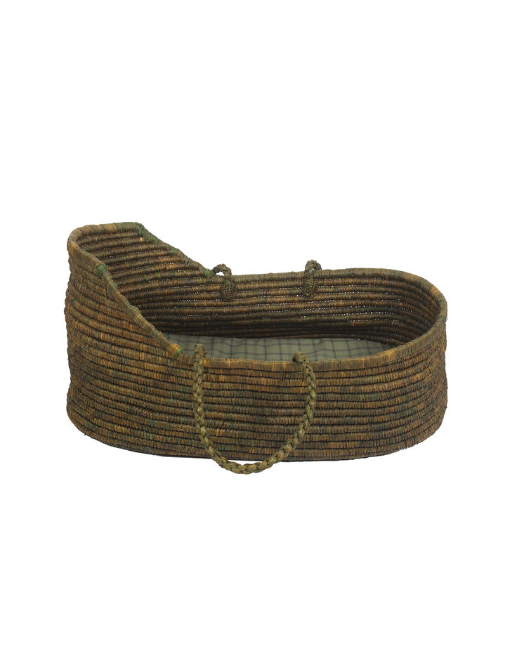 NORO khaki Moses basket and cotton mattress-1