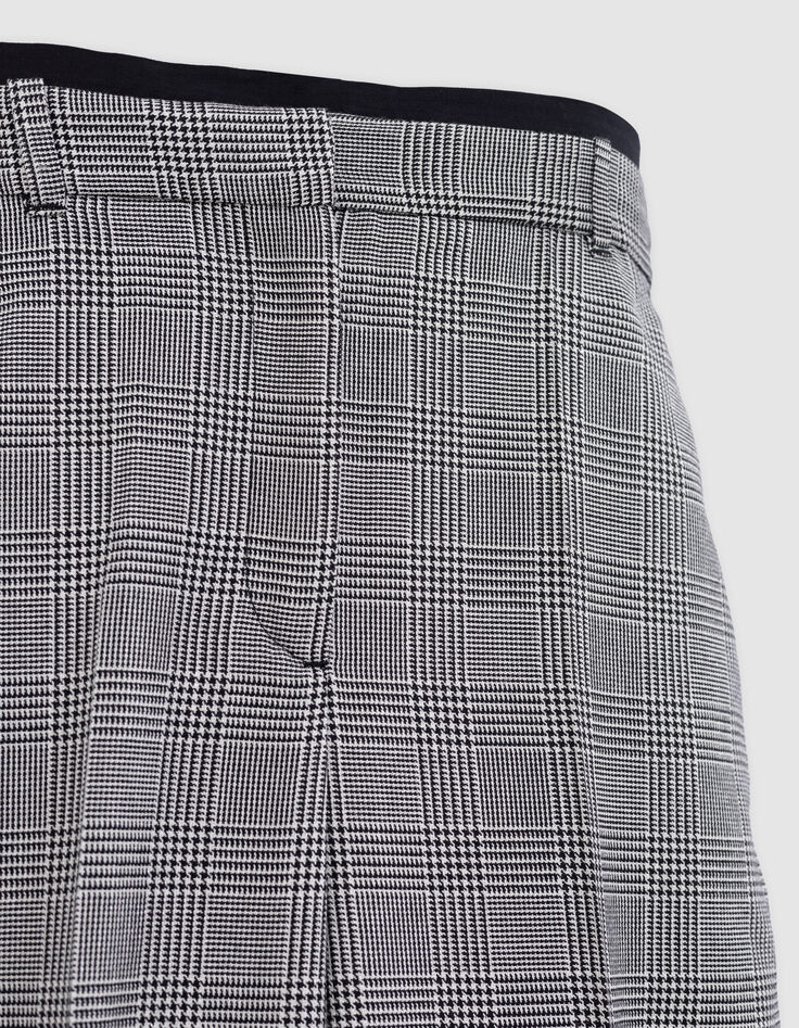 Zwarte Prince of Wales lurex damesbroek-6