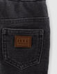 Baby boys’ grey knit trousers with yellow ties-6