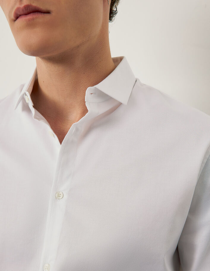Men's white SLIM shirt - IKKS