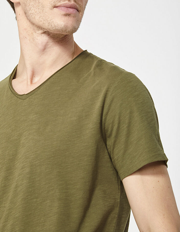 Camiseta caqui hombre-4