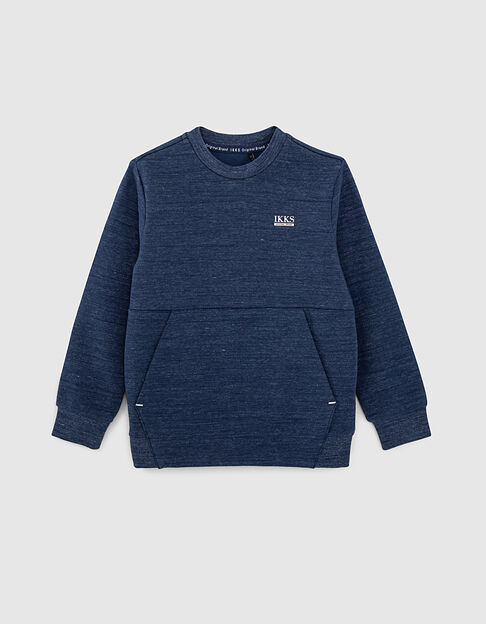 Sweat bleu brut Essentiel molleton bio