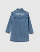 Robe chemise en jean medium blue fille-3