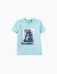 Tee-shirt turquoise rockeurs THE ROLLING STONES garçon -2