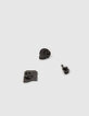 Schwarze Rocker-Jungenpins aus Metall-5