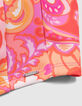 Rosa Mädchentop mit psychedelischem Print-6