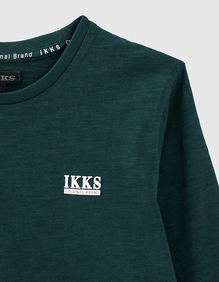 Smaragdgrünes shirt Essentiels aus Biobaumwolle - IKKS