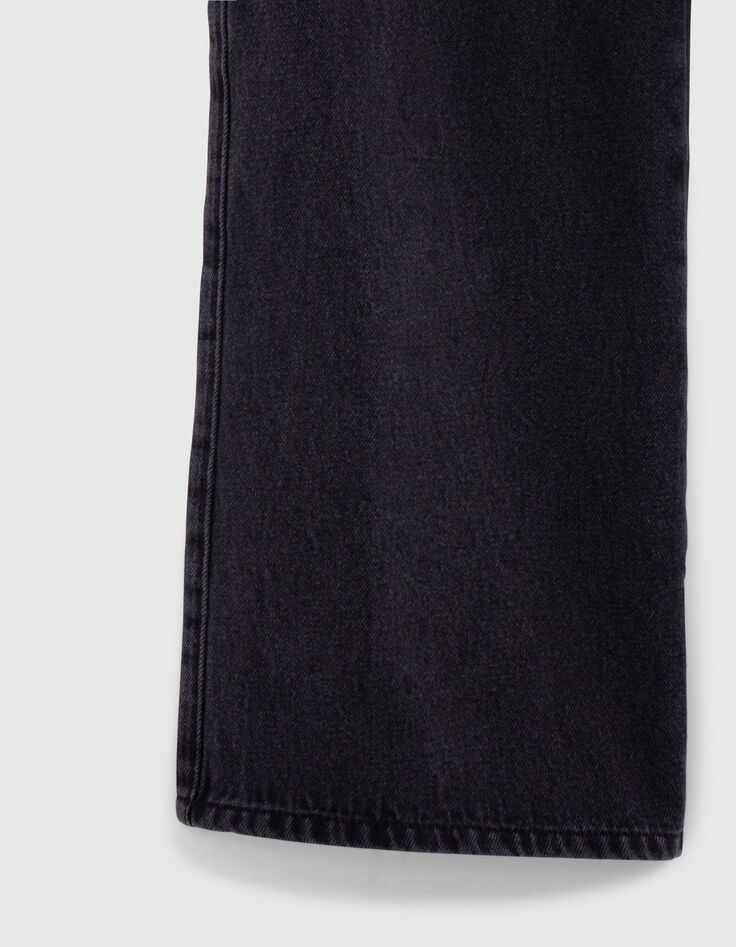 Graue verwaschene LARGE-Jeans für Mädchen-7