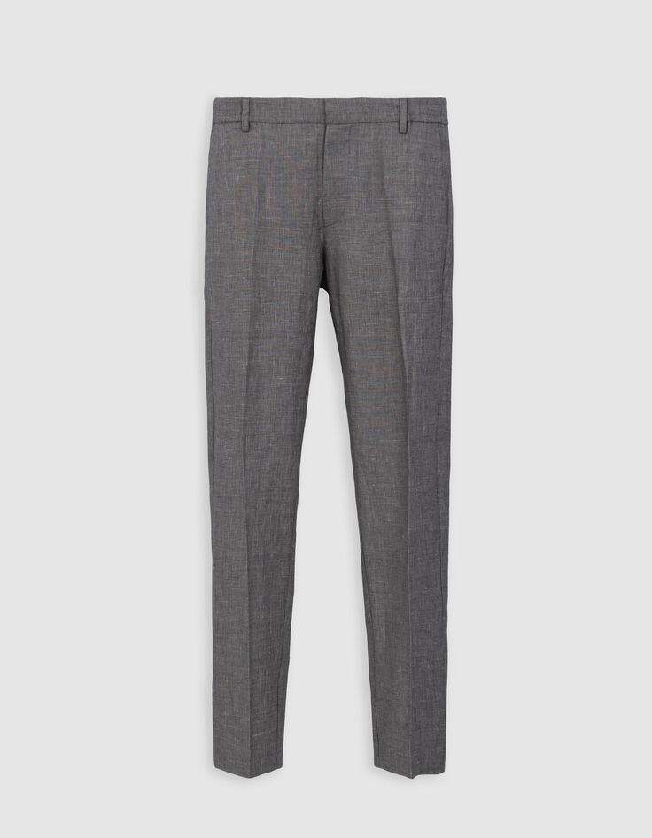 Pantalon CHINO noir faux uni Homme-6