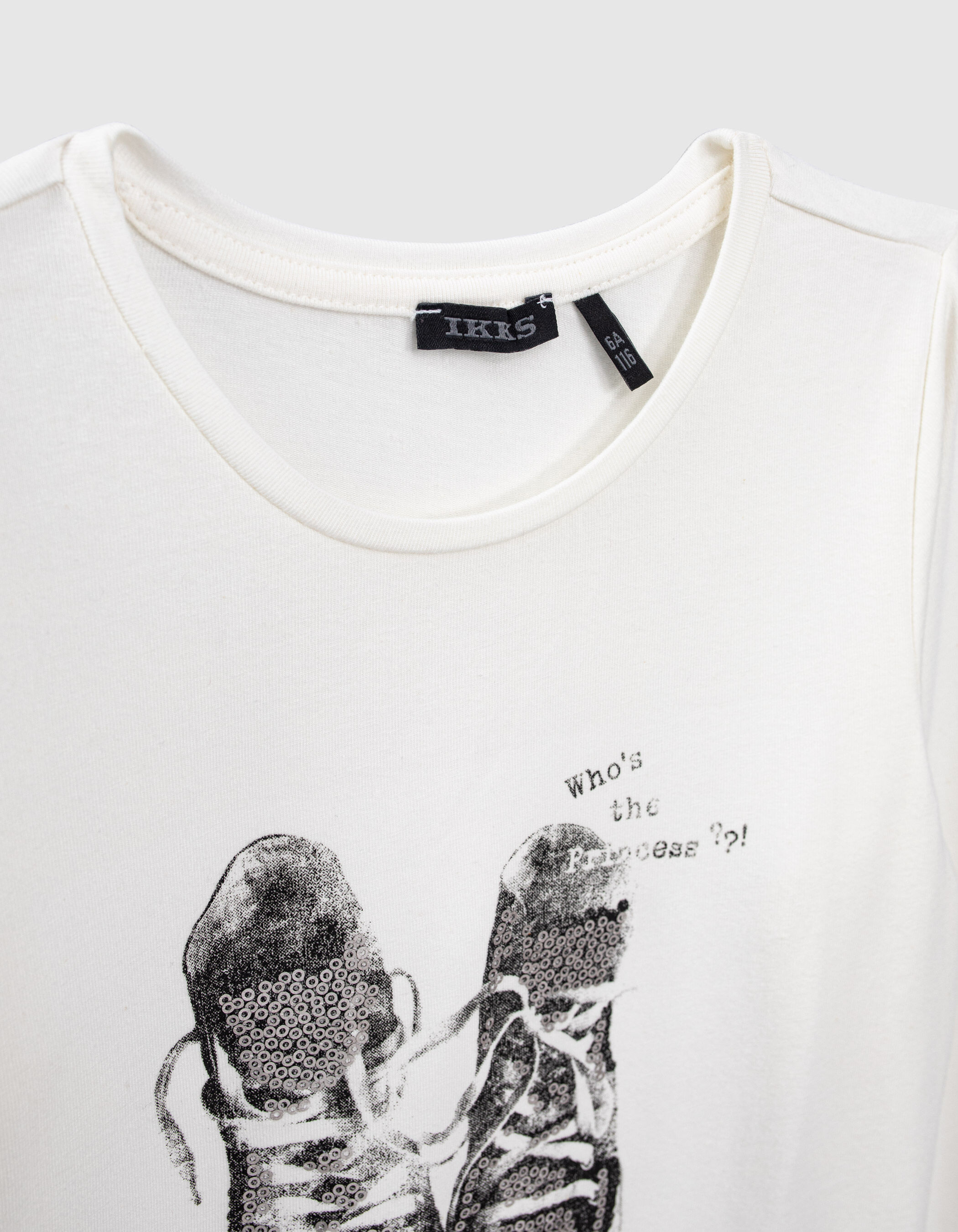 Camiseta blanca lentejuelas new arrivals