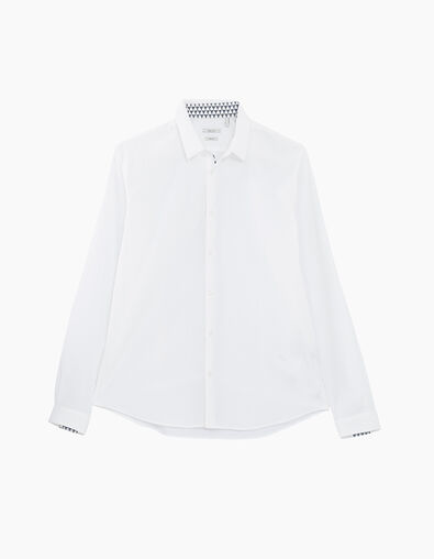 Camisa REGULAR blanca opo geométrica Hombre - IKKS