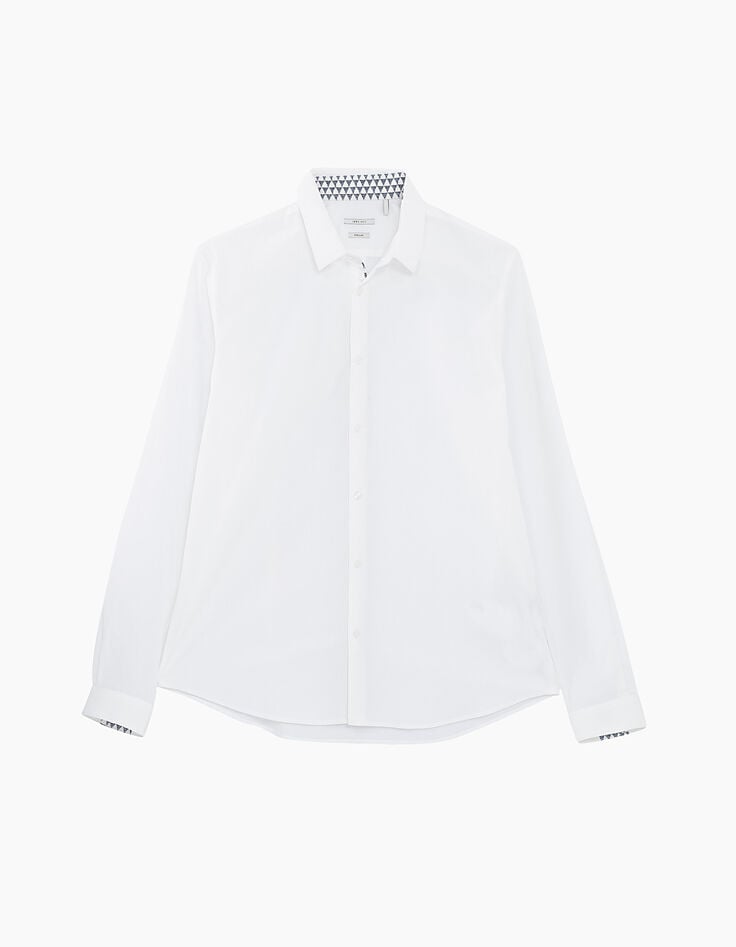 Camisa REGULAR blanca opo geométrica Hombre-1 Camisa REGULAR blanca opo geométrica Hombre-1
