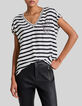 Cremewei&szlig;es Damen-Matrosentop LENZING&trade; ECOVERO&trade; mit Wappen-2