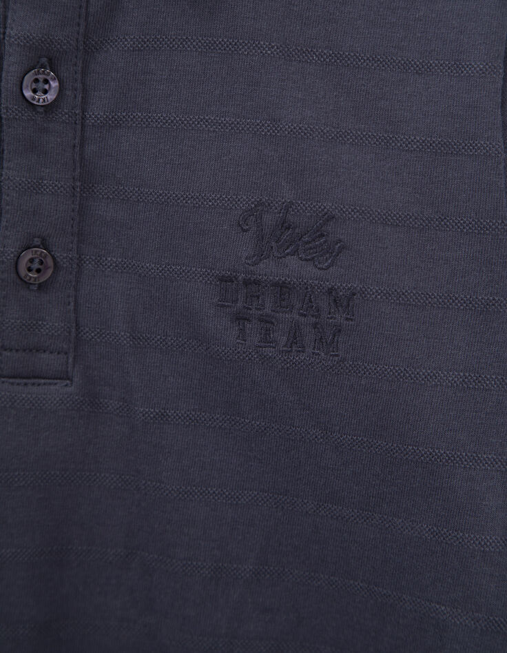 Marine polo hemdkraag en reli&euml;fopdruk rug jongens-5