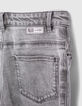 Girls’ light grey studded organic mom jeans-5