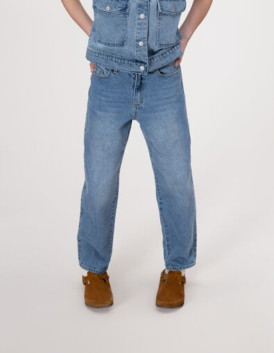 Blaue Gaucho-Mädchenjeans - IKKS