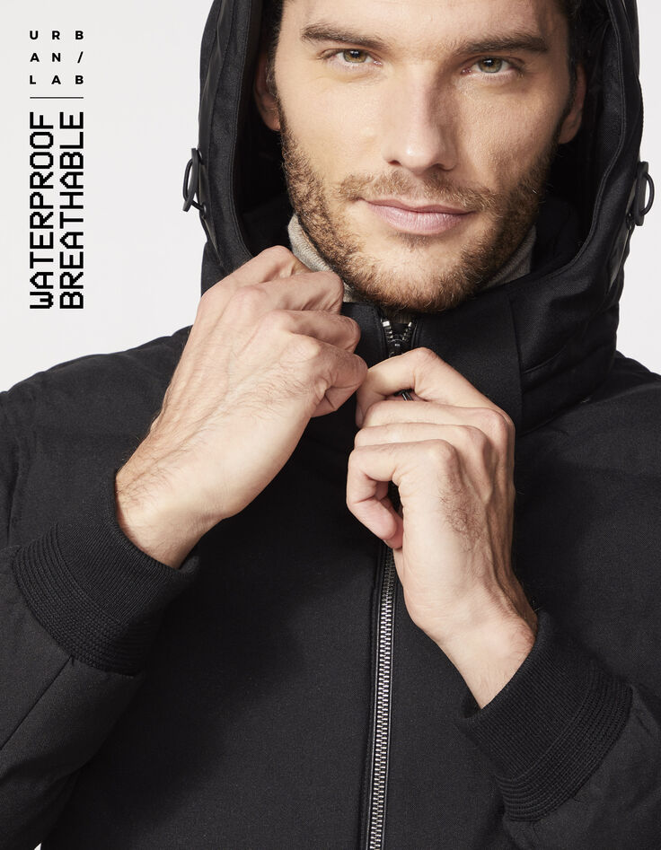 Doudoune noire esprit rock DUPONT™SORONA® Homme-2
