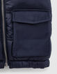 Boys’ navy and burgundy reversible padded jacket-5