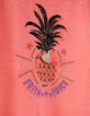 Neonrosa Mädchen-T-Shirt mit Ananasstickerei-5