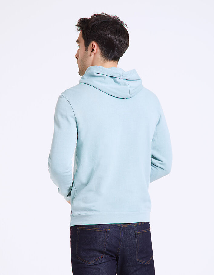 Men’s turquoise hooded sweatshirt - IKKS